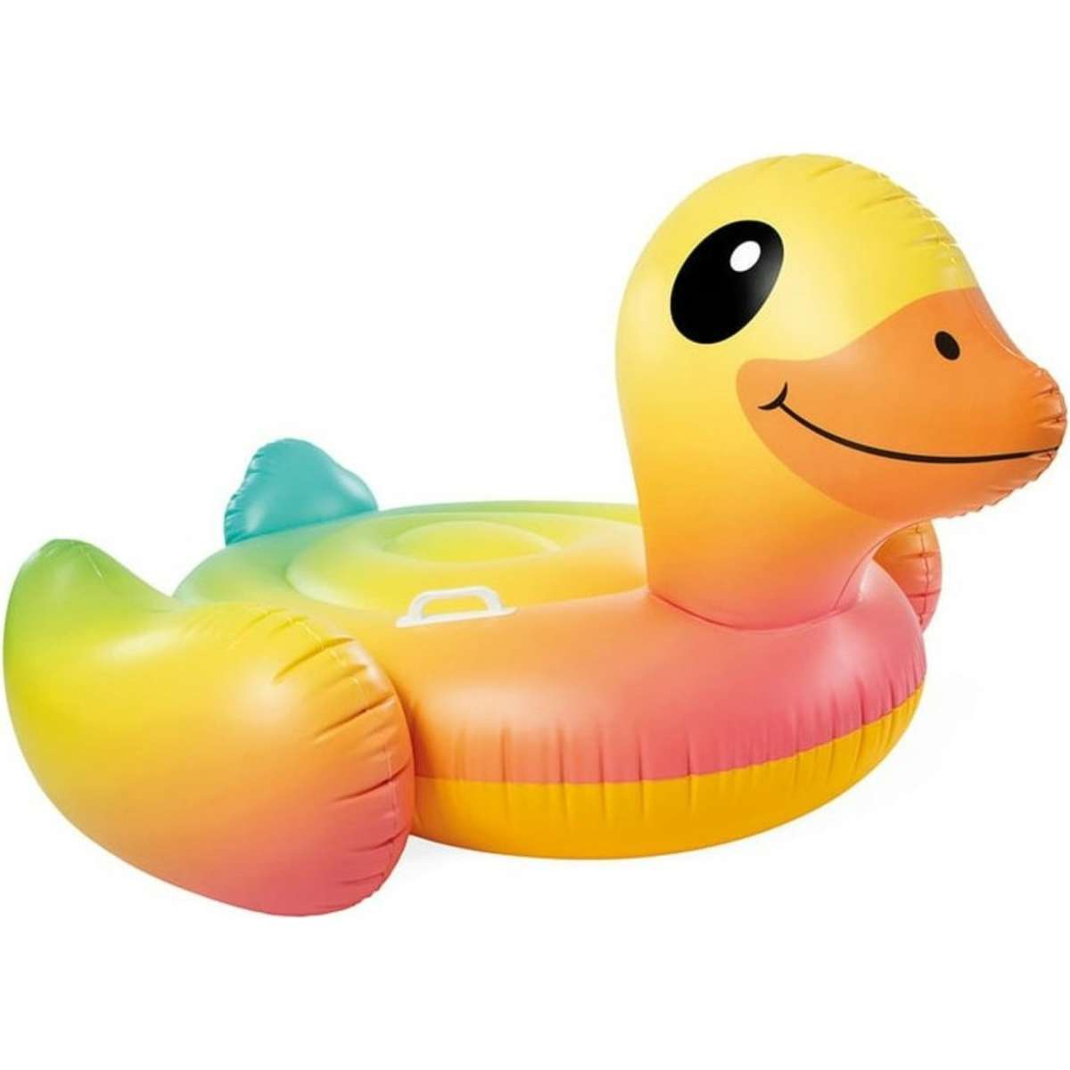 Intex rainbow duck ride on