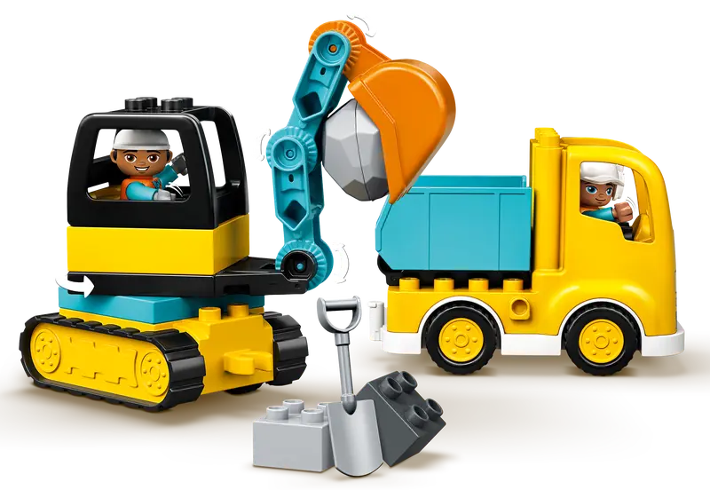 Lego Truck & Tracked Excavator