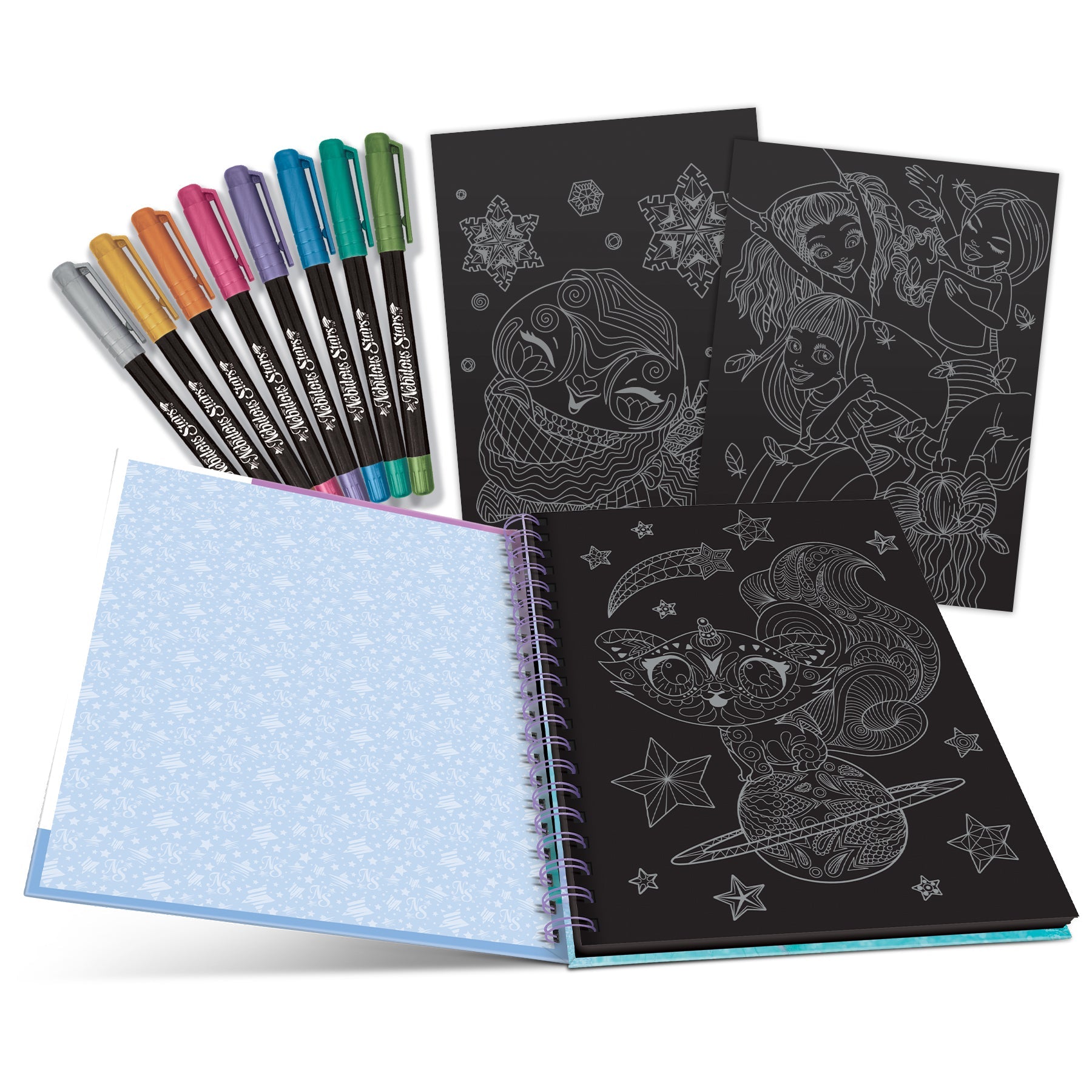 Nebulous Stars -  Isadora's Black Pages Coloring Book