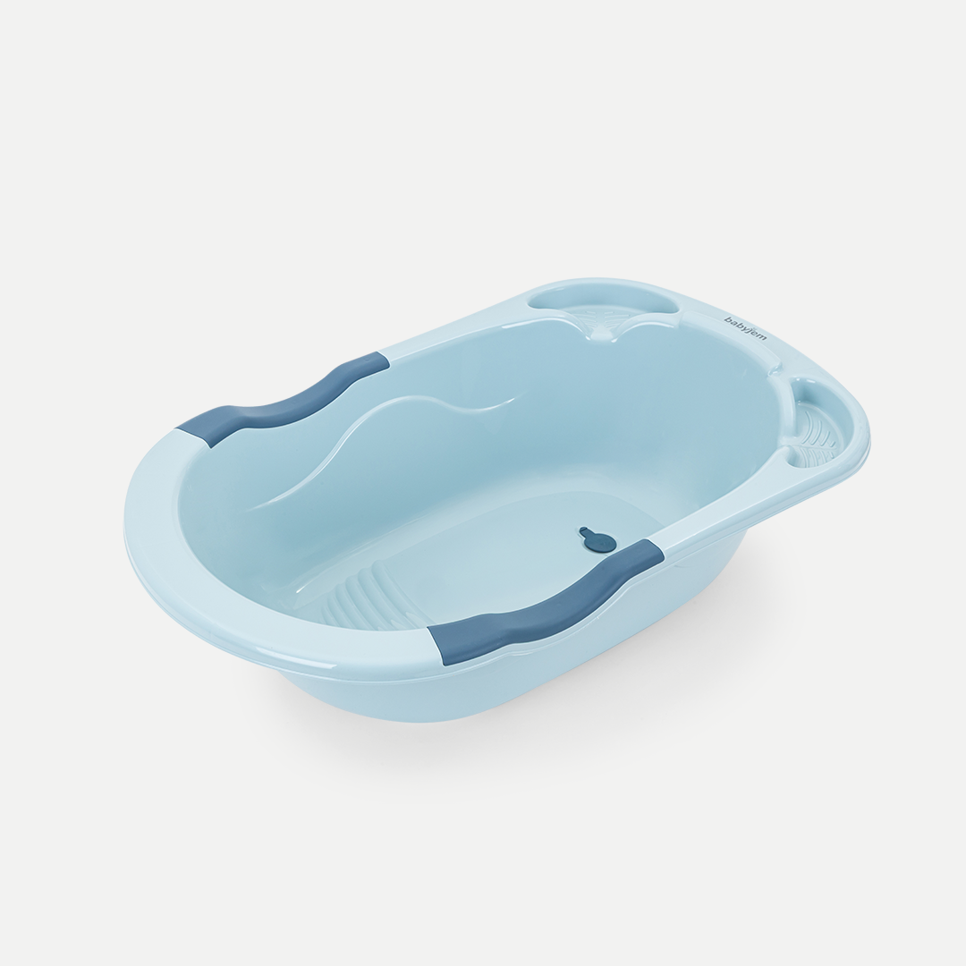 Babyjem bathtub with draining plug