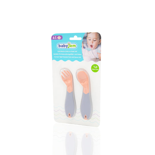 Babyjem - Angled Fork & Spoon Set