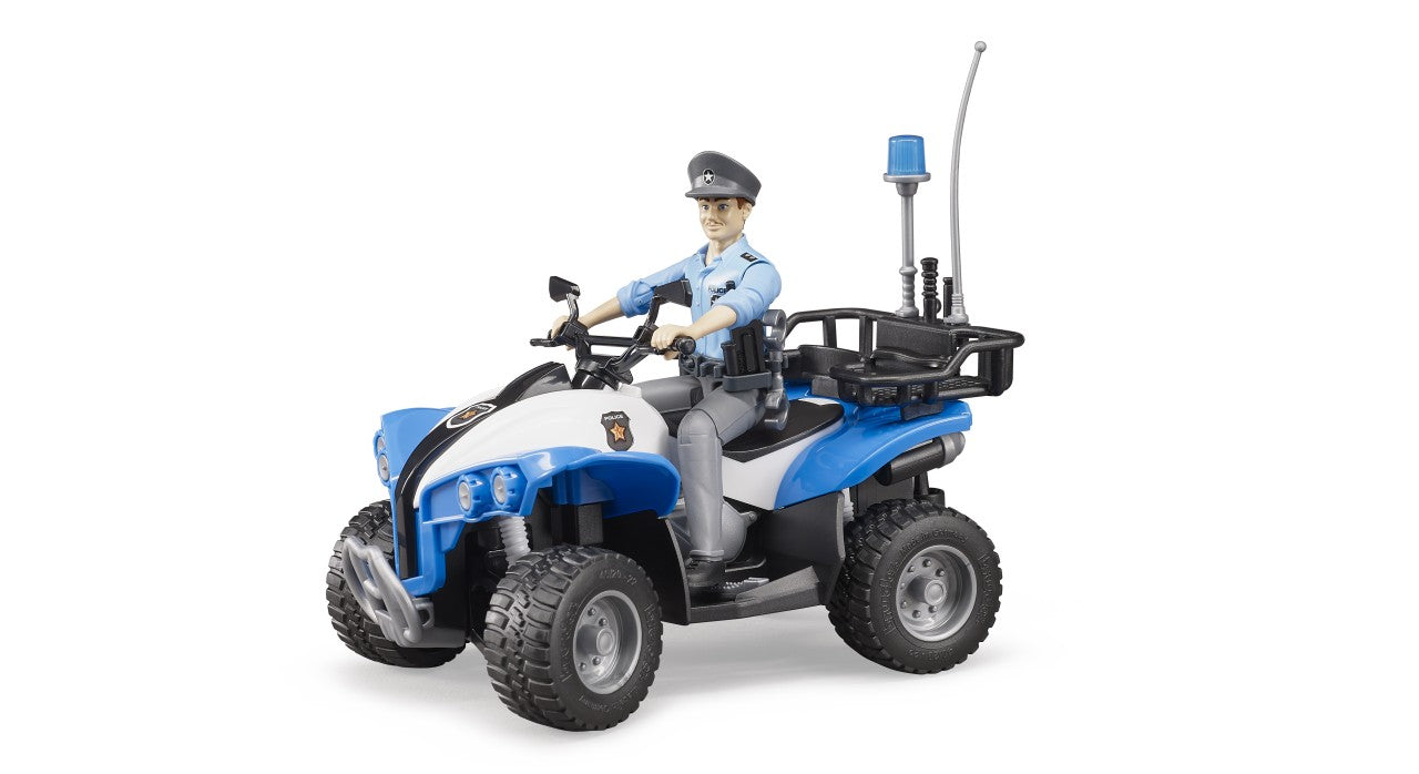 Bruder Police-Quad With Policeman And Accessories