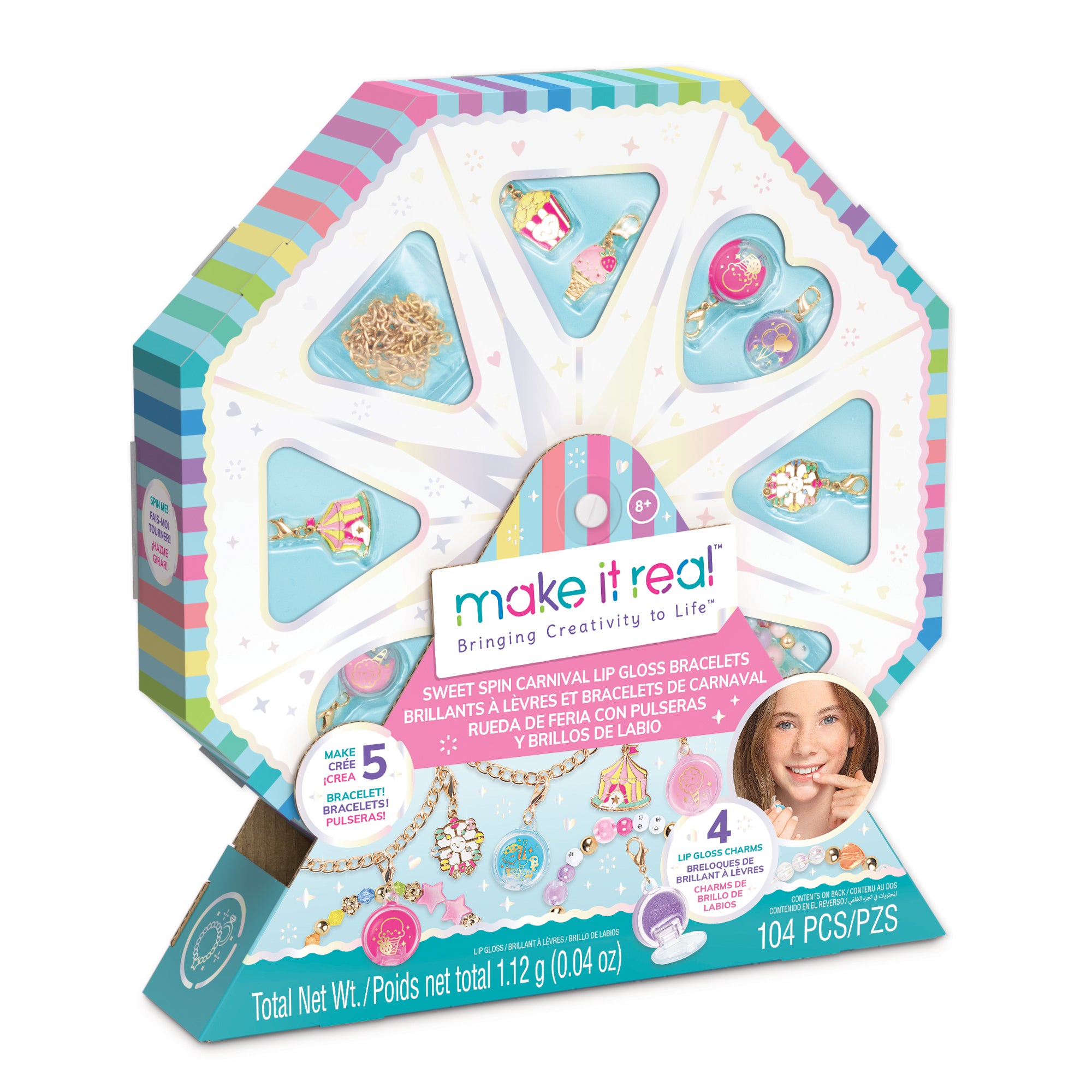 Make It Real  Sweet Spin Carnival Lip Gloss Bracelets