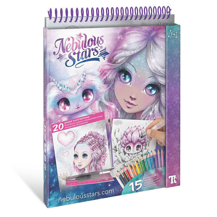 Nebulous Stars - Water Color Coloring Book