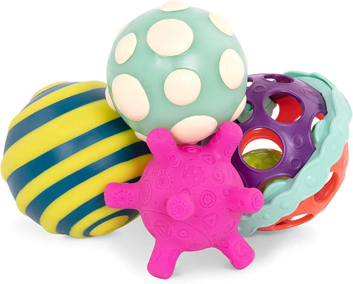 B. - Ball-a-balloos, Textured Balls Set of 4 Balls