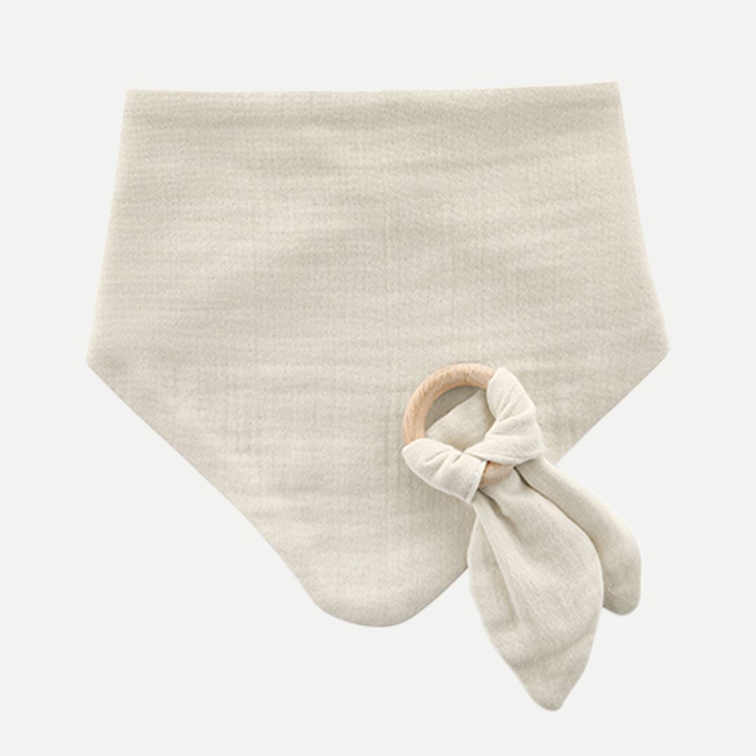 Babyjem muslin bib with teether