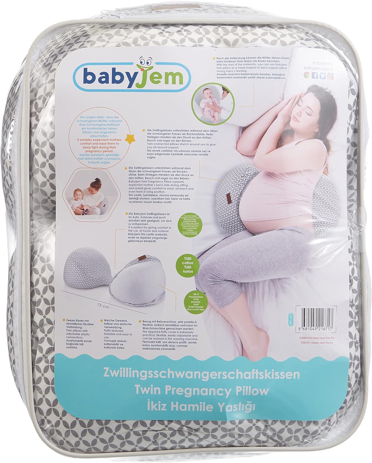 Babyjem - Twin Pregnancy Pillow