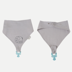 Babyjem muslin bib with pacifier clip
