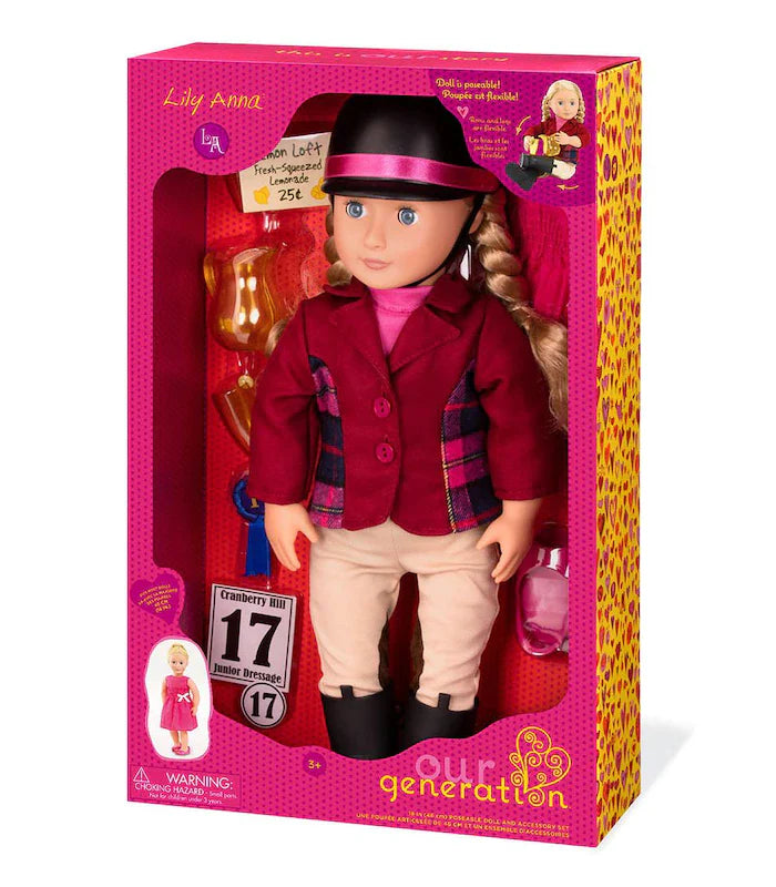 Our Generation - Deluxe Lily Anna Doll With Book