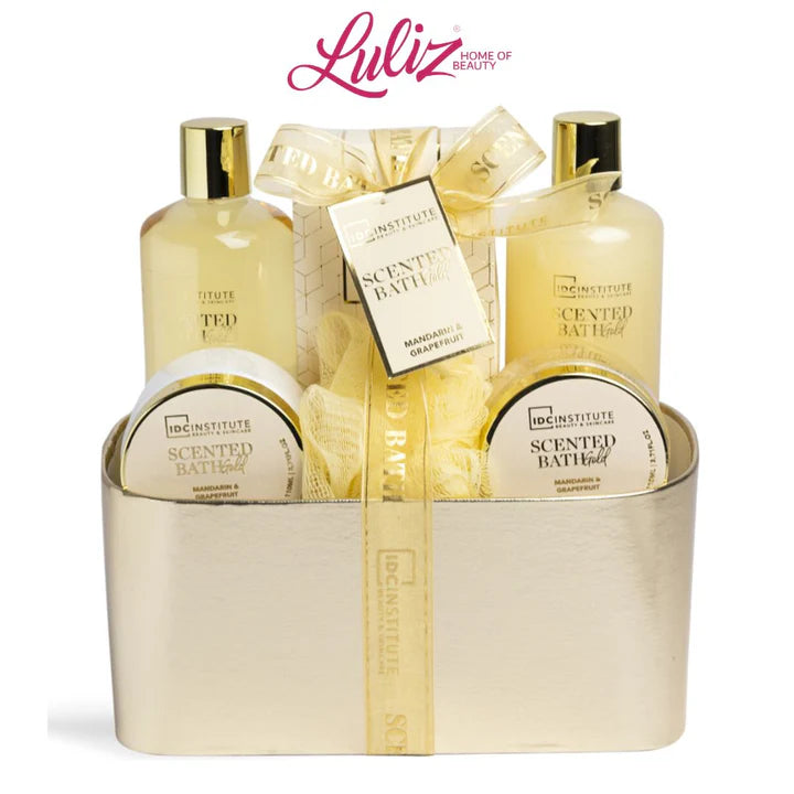 IDC Scented Bath Gold 6pcs Gift Set