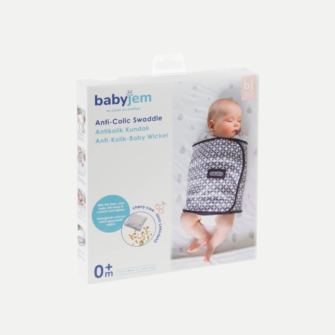 Babyjem swaddle with anti-colic cherry core bag