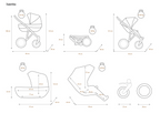 Kunert - Ivento (stroller + car seat + carrycot + isofix base)
