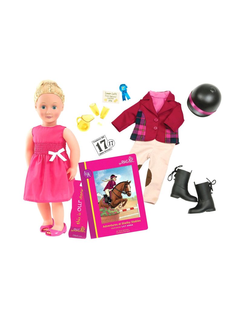 Our Generation - Deluxe Lily Anna Doll With Book