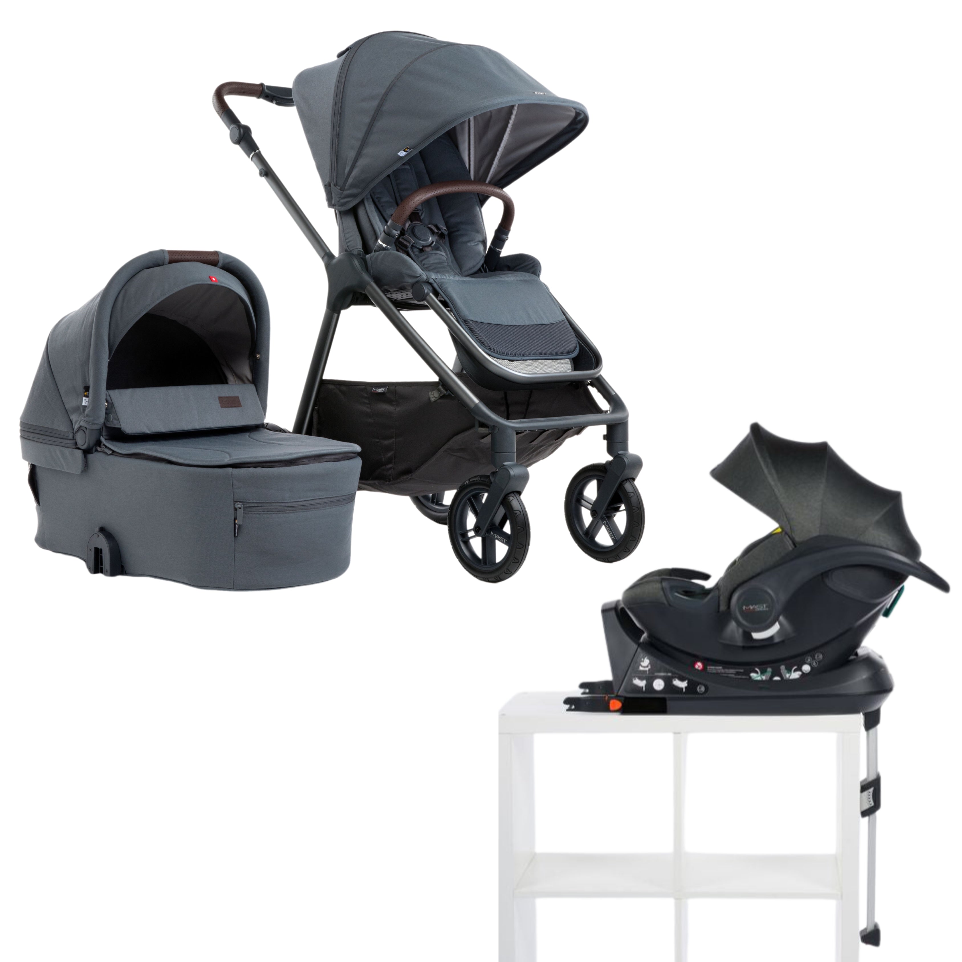 MAST - M5 plus (stroller + Isize car seat + iso fix base + carrycot)