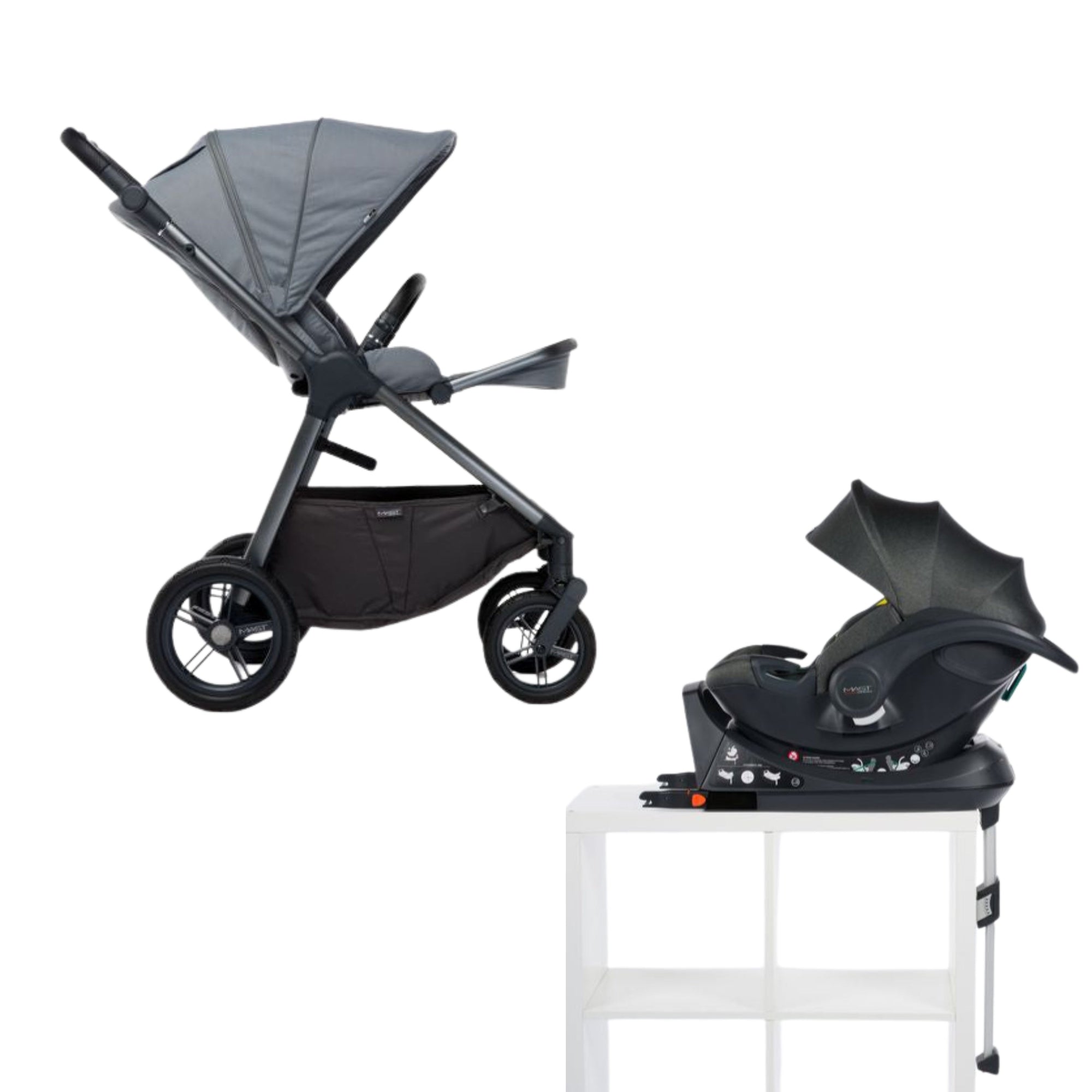 MAST - M5 (stroller + Isize car seat + isofix base)
