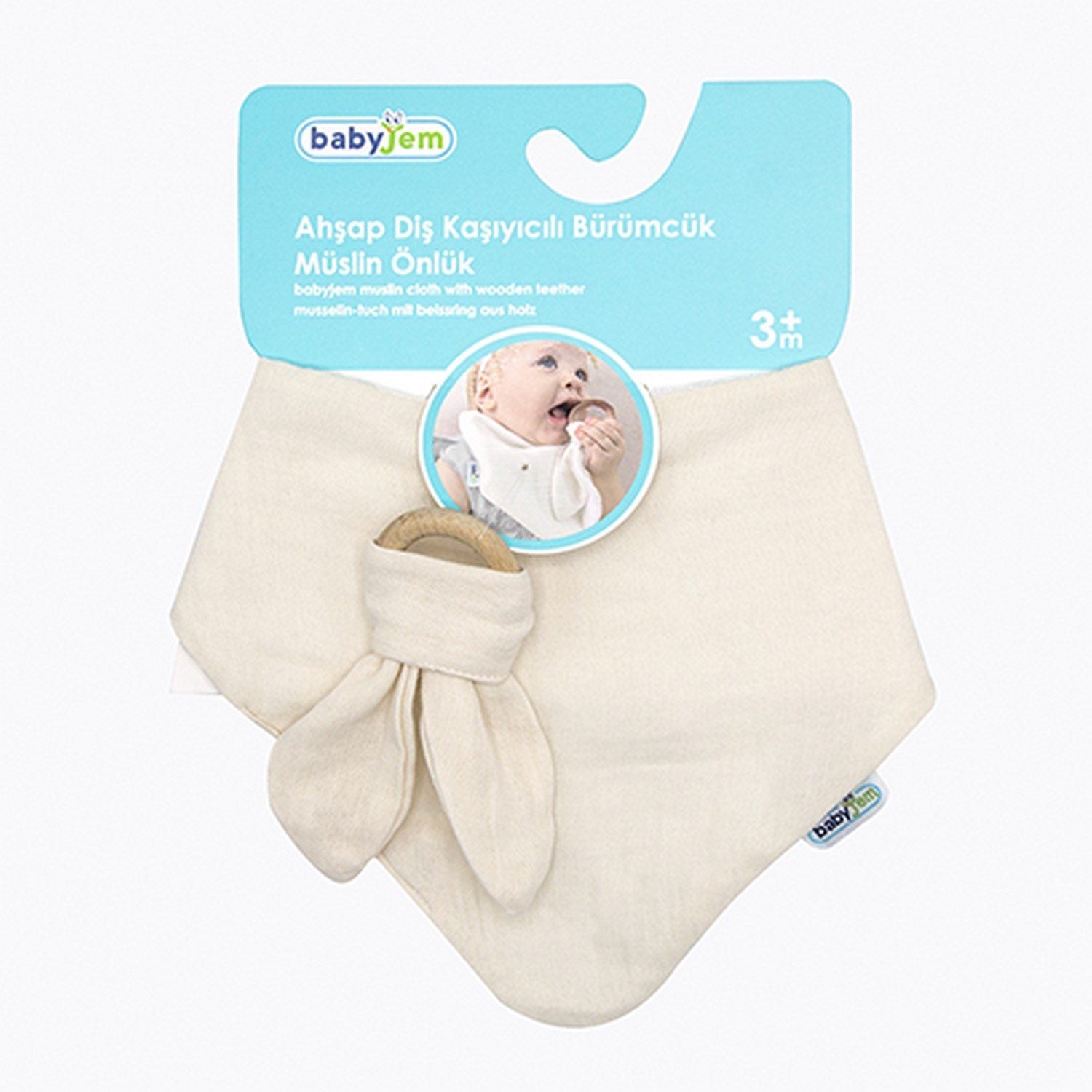 Babyjem - Muslin Bib with Teether