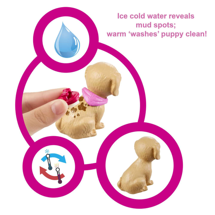 Barbie - Doll And Pet Boutique Playset With 4 Pets And Accessories