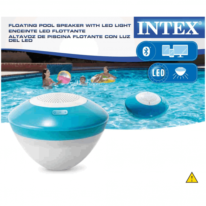 Intex floating pool speaker with led lights