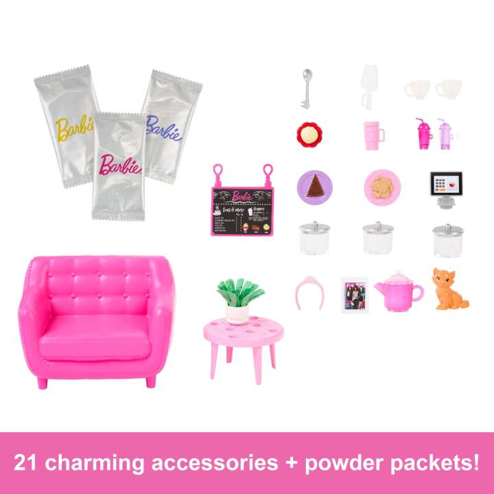 Barbie -  Cute ‘n’ Cozy Café Doll And Playset