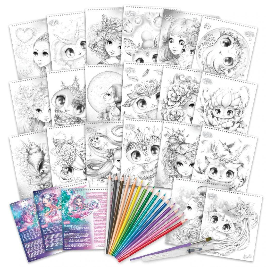 Nebulous Stars - Water Color Coloring Book
