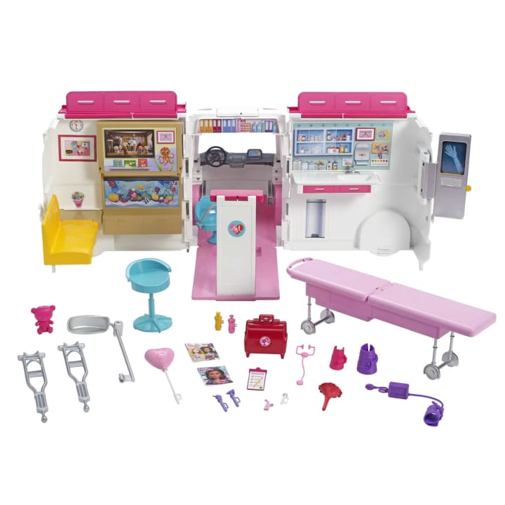 Barbie - Emergency Vehicle Transforms Into Care Clinic