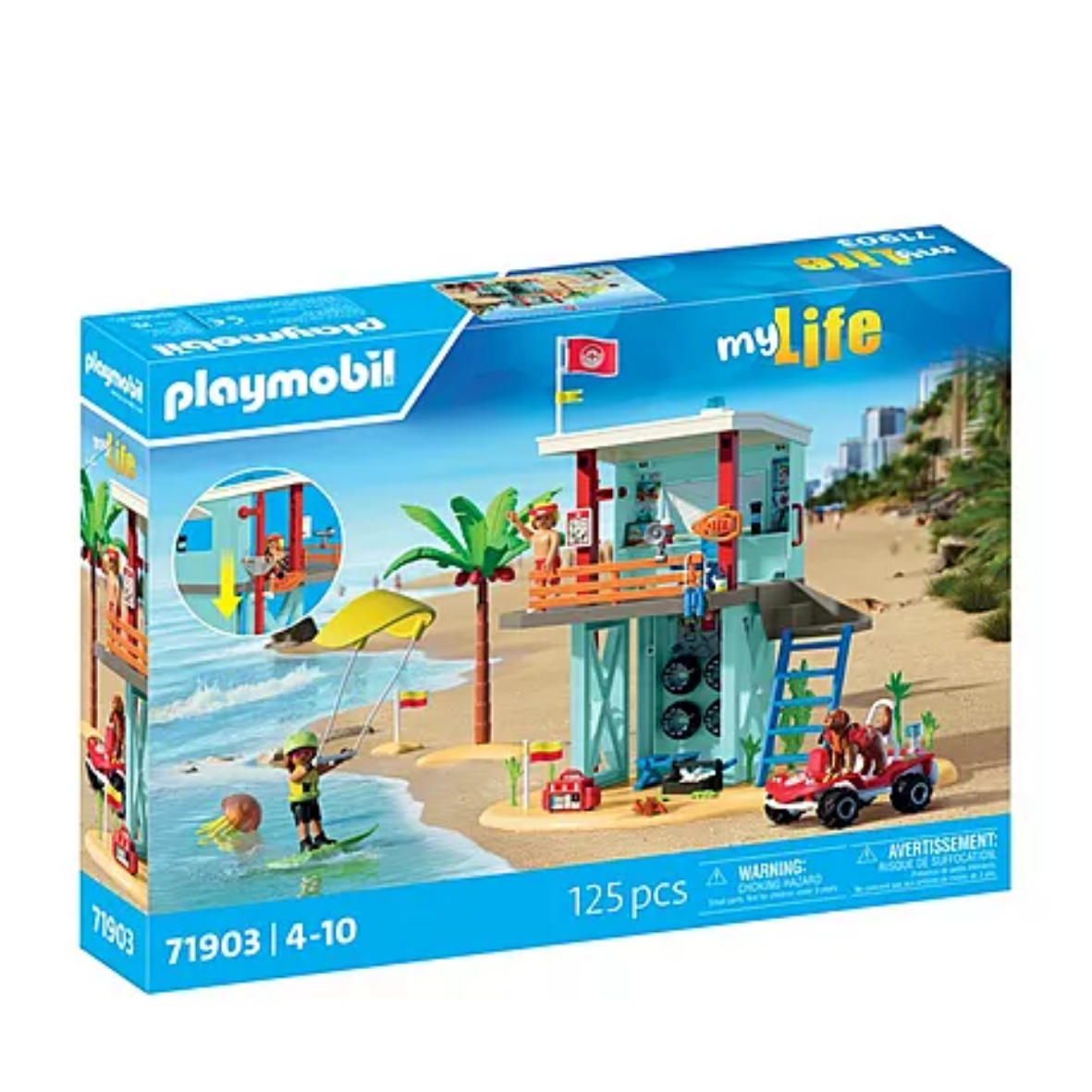 Playmobil Lifeguard Tower with Beach Buggy