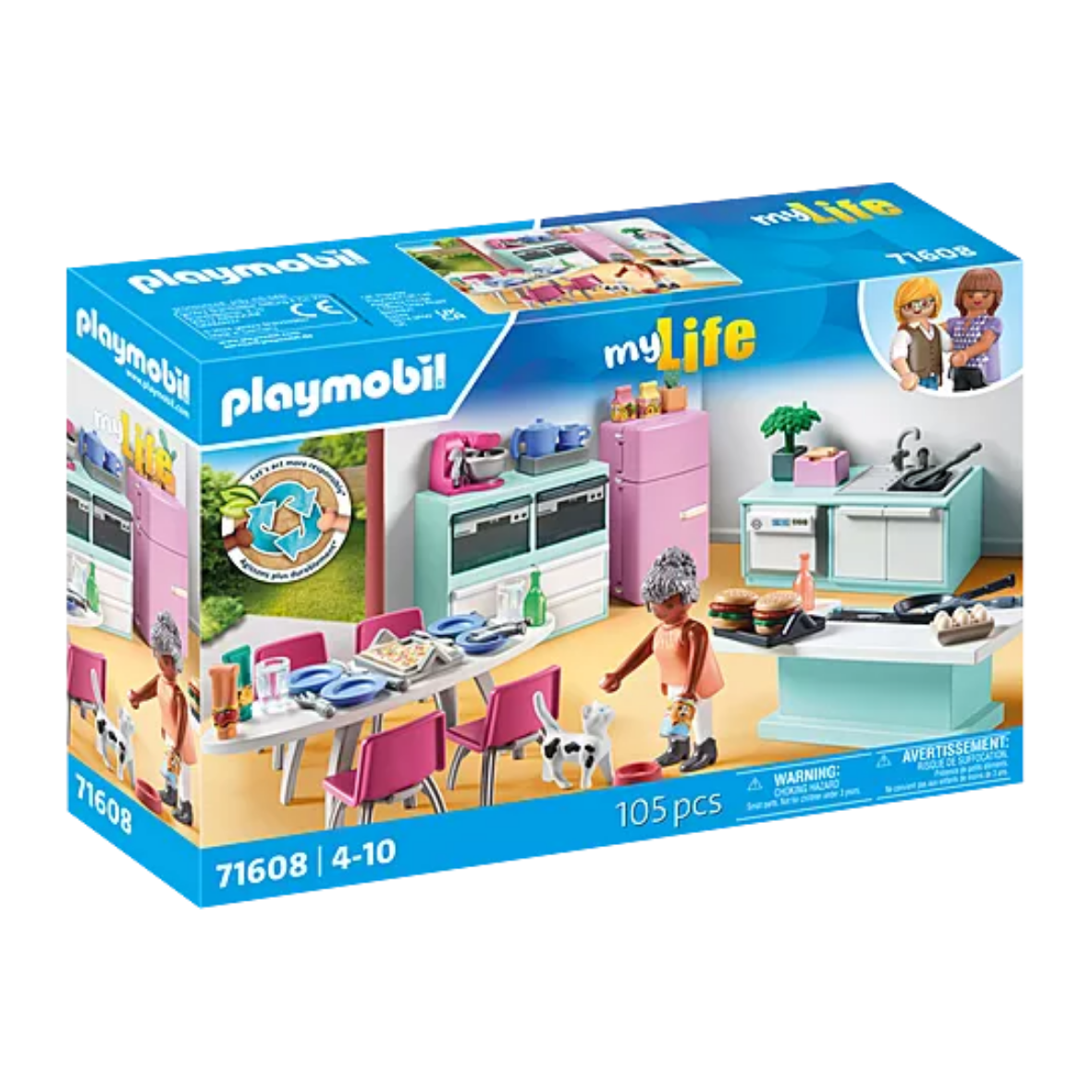 Playmobil Kitchen with Dining Table