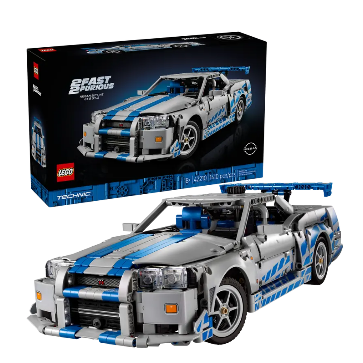 Lego 2 Fast 2 Furious Nissan Skyline GT-R (R34) Car