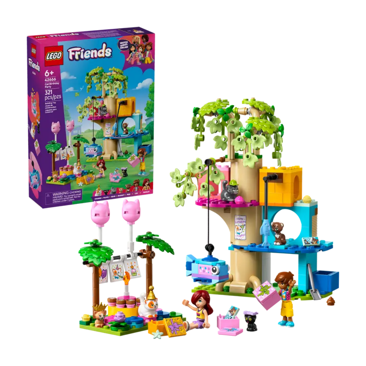 Lego Cat Birthday Party & Tree House
