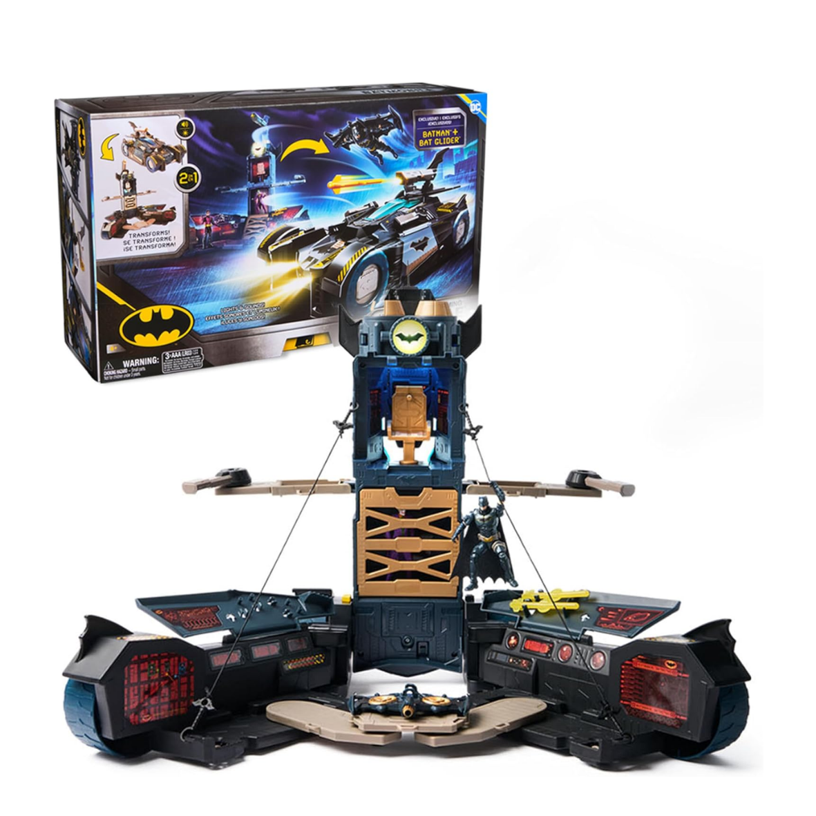 DC Batman Ultimate Batmobile Transformable Figurine