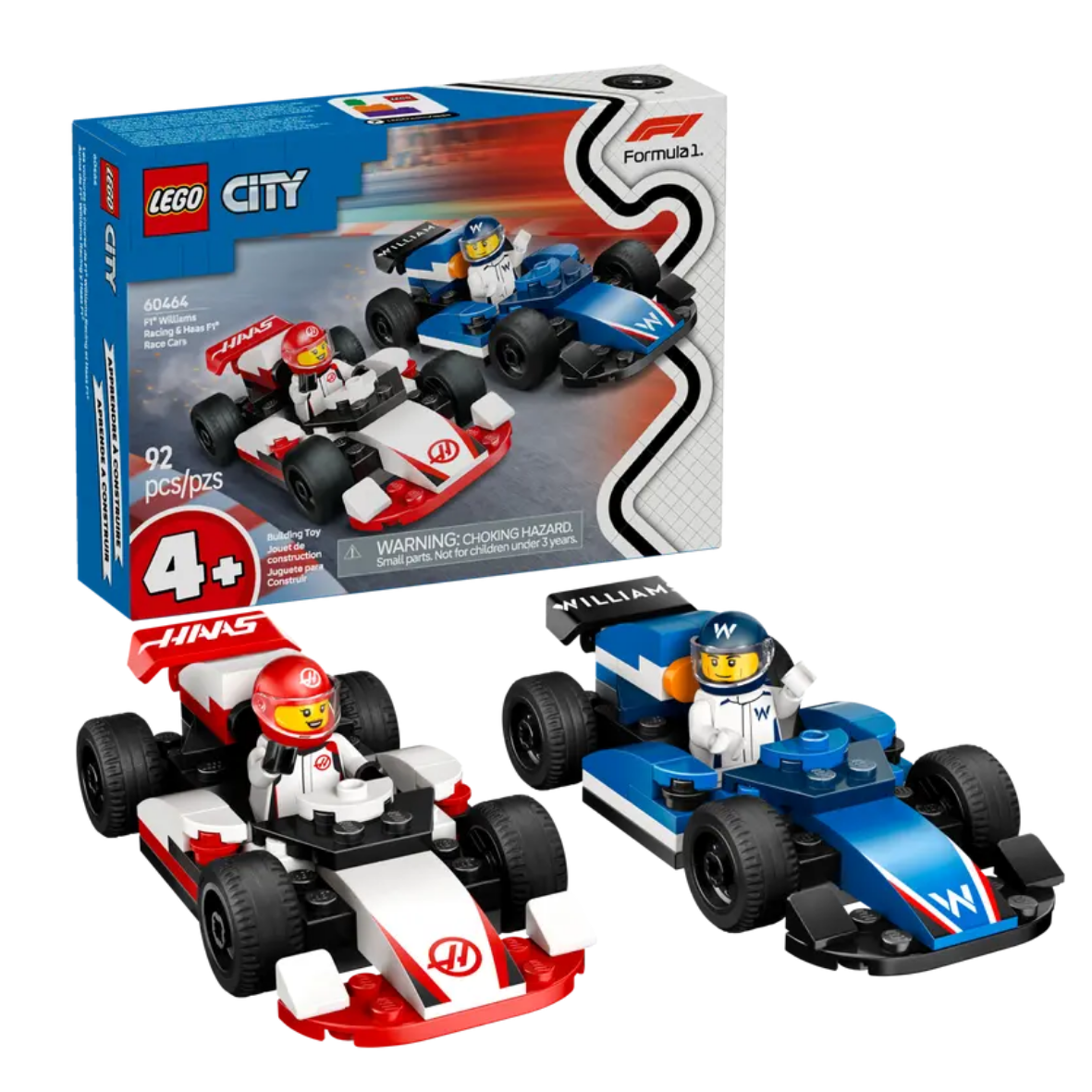 Lego F1® Williams Racing & Haas F1® Race Cars