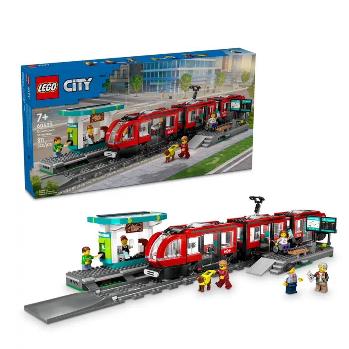Lego Downtown Streetcar and Station