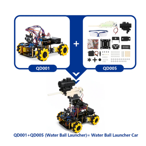 Acebott ACEBOTT ESP32 Shooting Car Expansion Pack with Scope & Water Bullet
