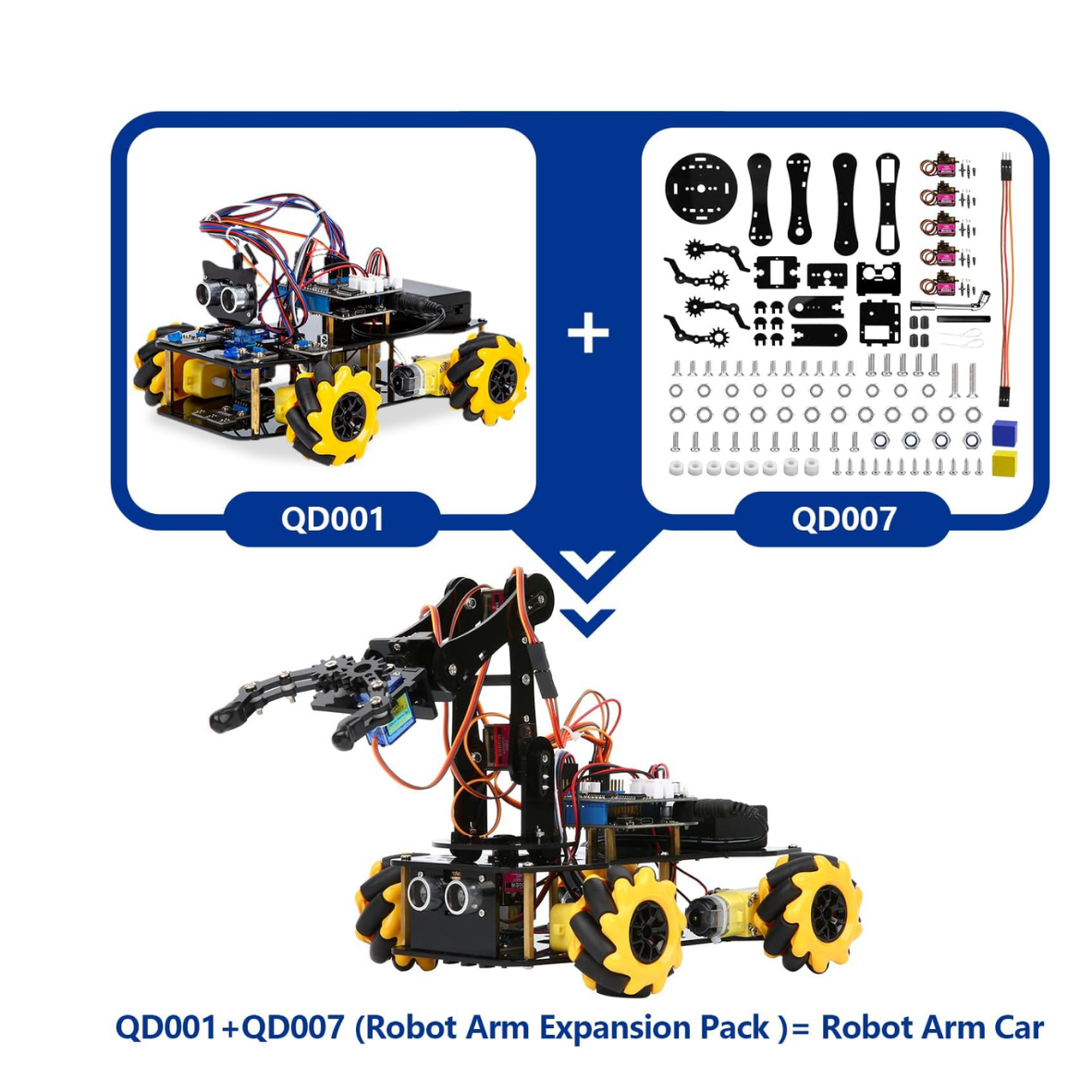 Acebott Robot Arm Expansion Pack Smart Car Starter Kit