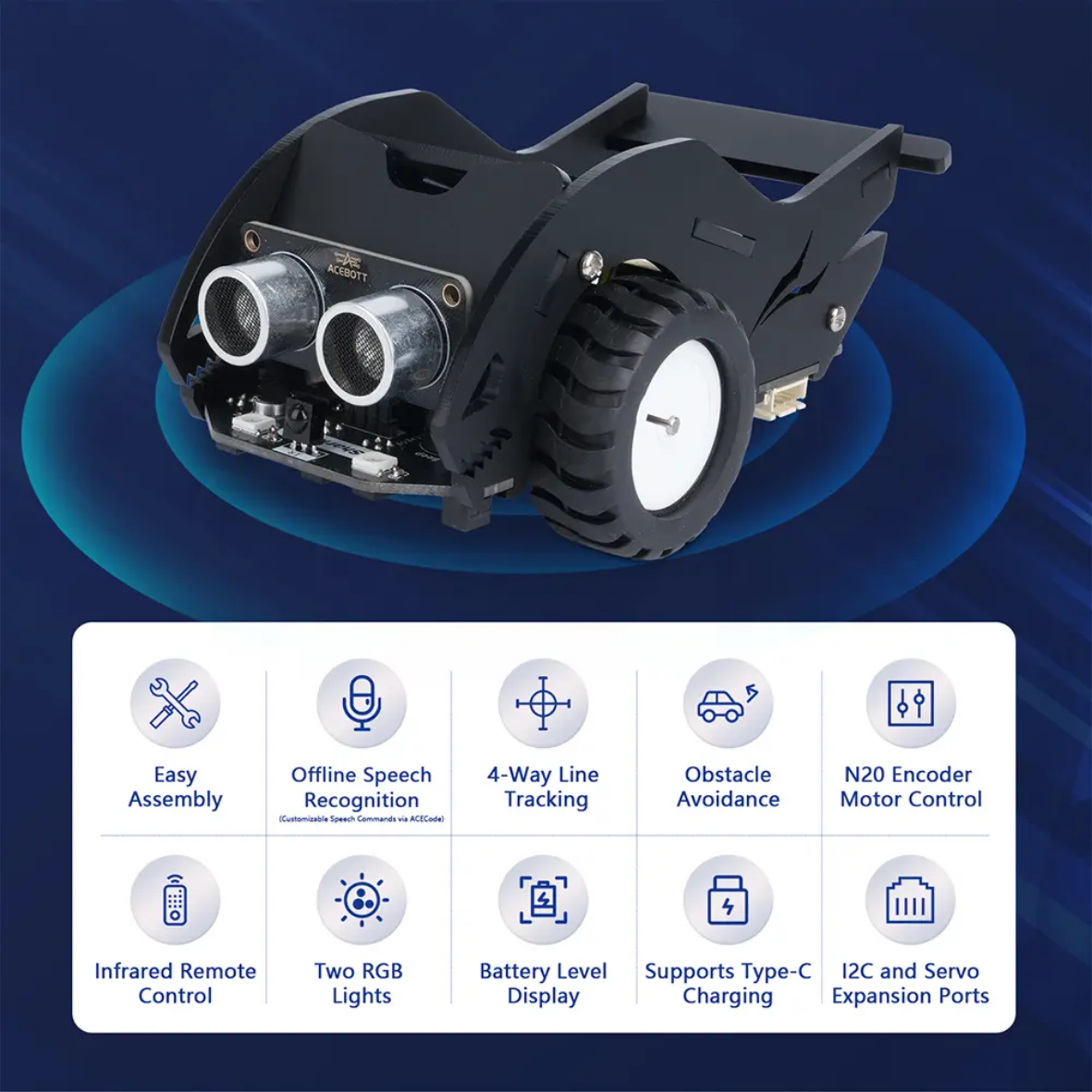 Acebott SharkBot Smart Car Kit