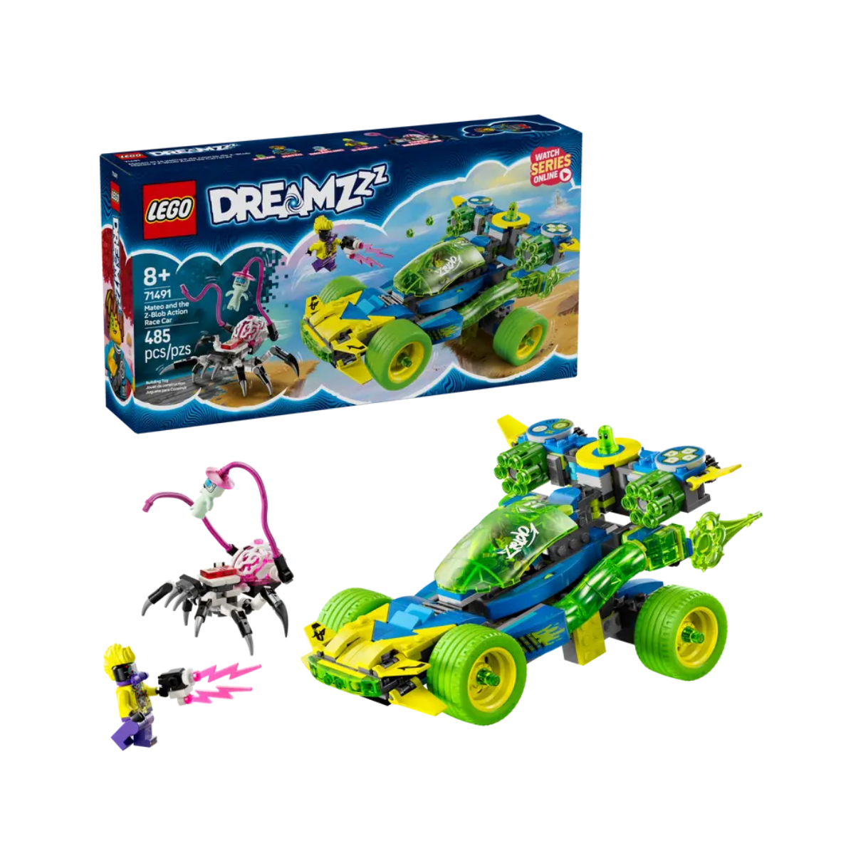 Lego Mateo and the Z-Blob Action Race Car