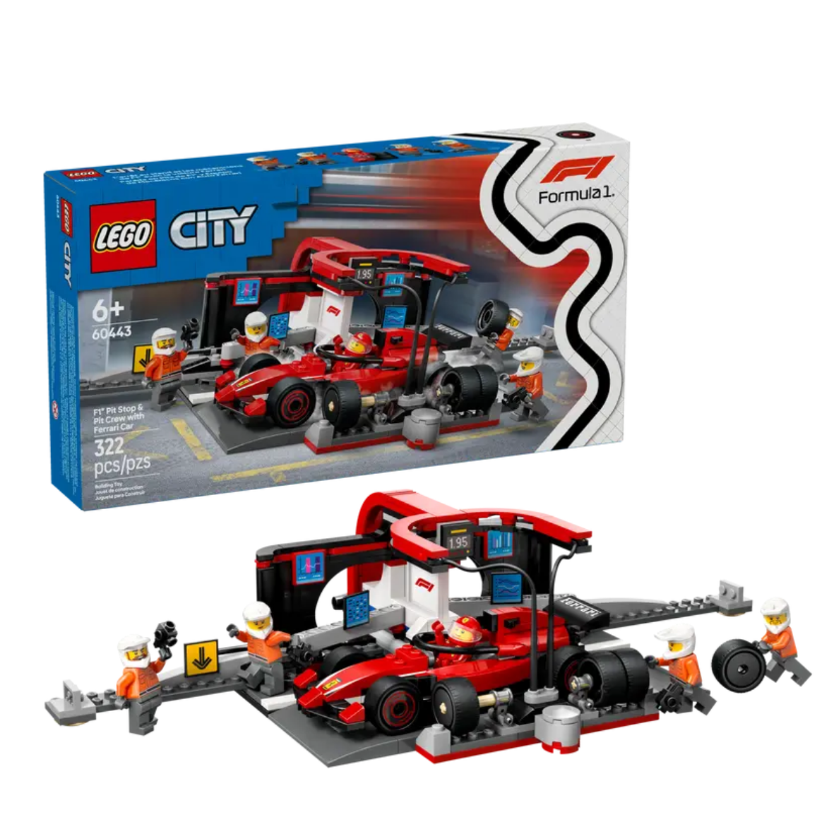 Lego F1® Pit Stop & Pit Crew with Ferrari Car