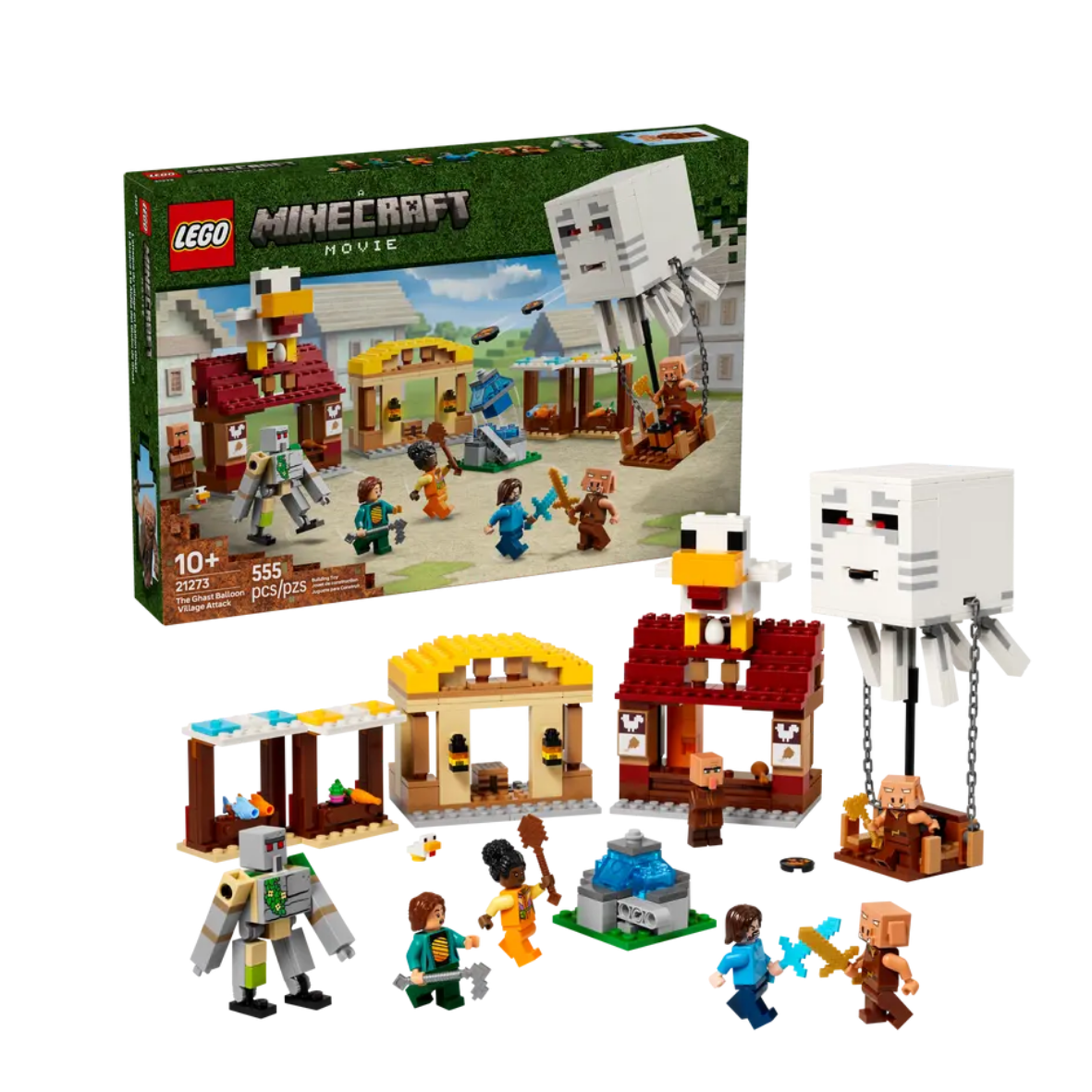 Lego The Ghast Balloon Village Attack