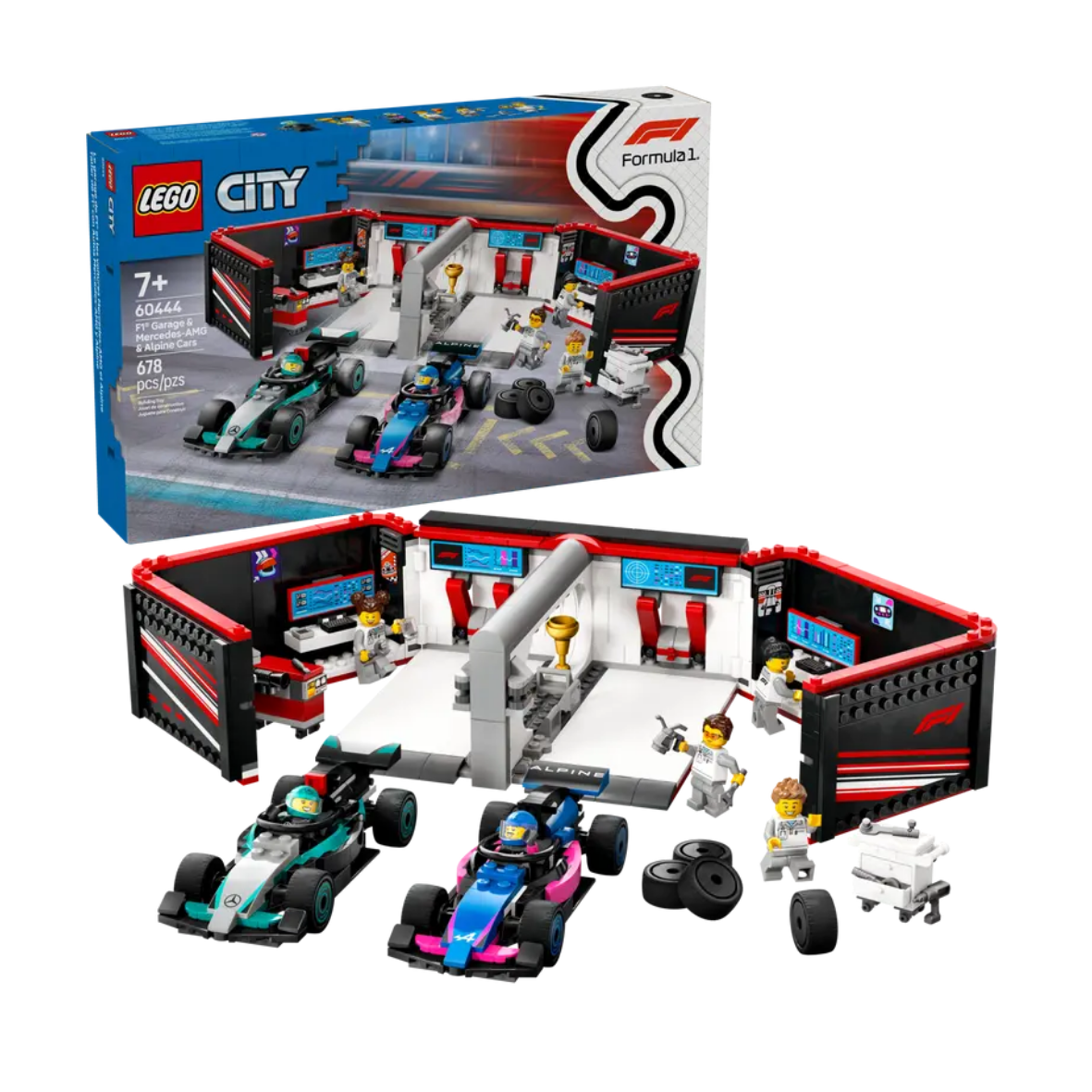 Lego F1® Garage & Mercedes-AMG & Alpine Cars